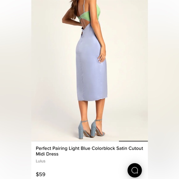 Lulu's Green and Gray Midi Dress - Picture 4 of 4